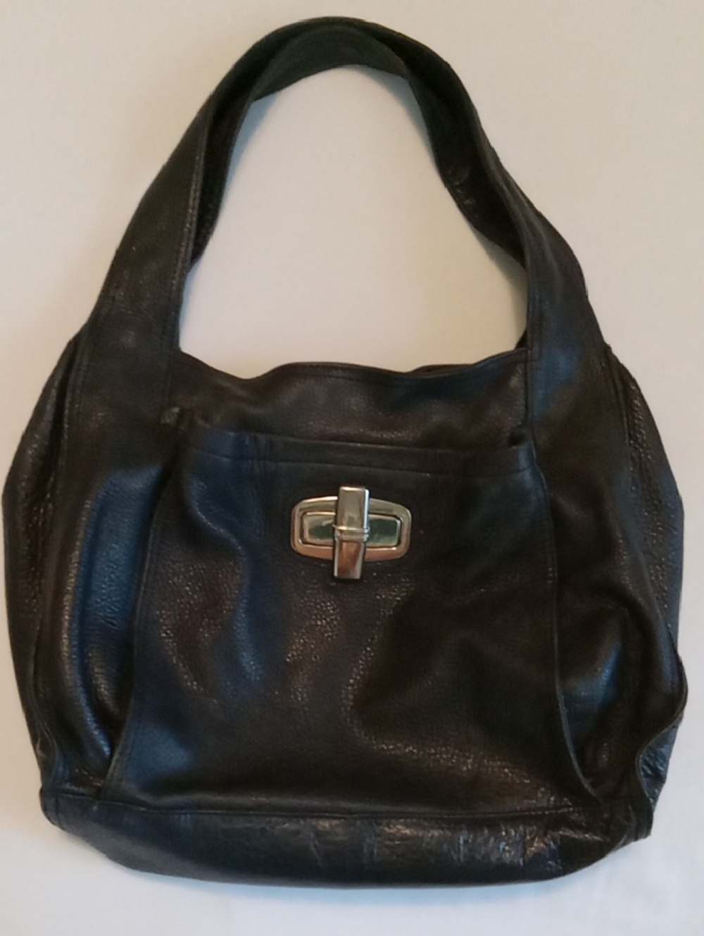 B. Makowsky Shoulder Bag Satchel With Turn Lock
